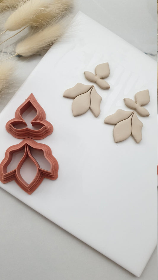 Selene Polymer Clay Cutter | Flower Clay Cutter | Botanic Clay Cutter | Leaf Clay Cutter | Spring Clay Cutter | Polymer Clay Tools
