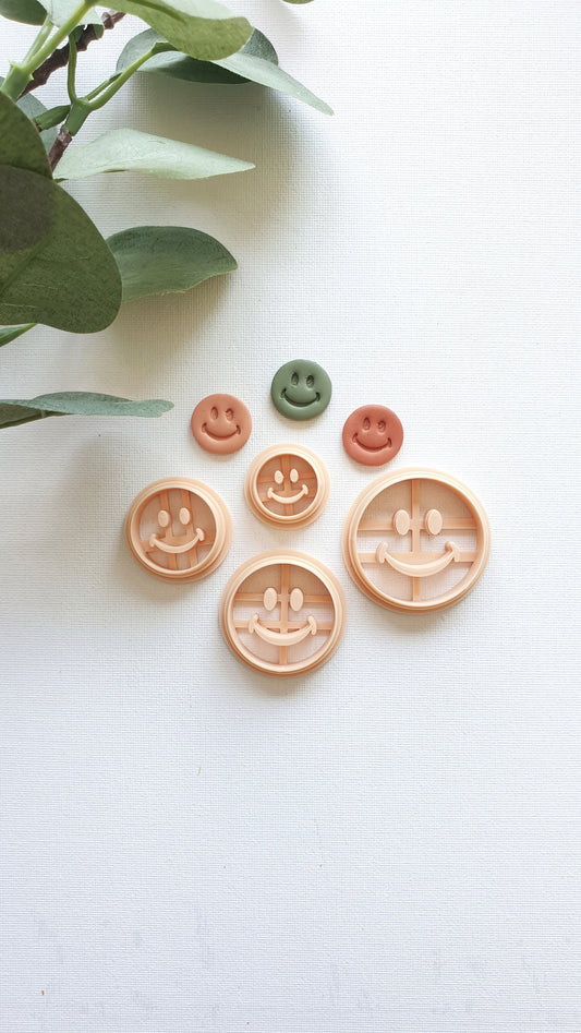 Smile Embossing Polymer Clay Cutter | Boho Cutter | Summer Clay Cutter | Spring Clay Cutter | Polymer Clay Tools | Clay Supplies