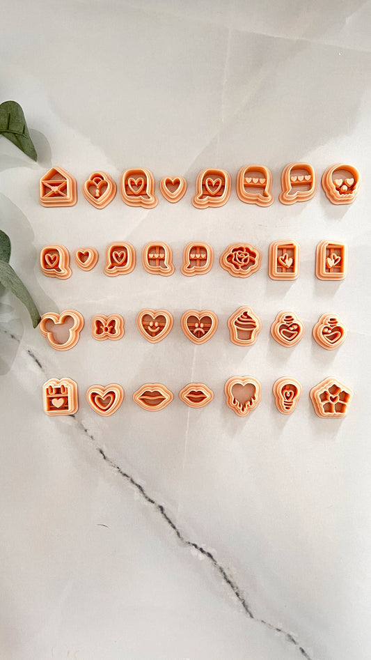 Valentines Day Stud Polymer Clay Cutters | Clay Supplies | Earring Making Tool | Cutter Set | Jewellery Tool