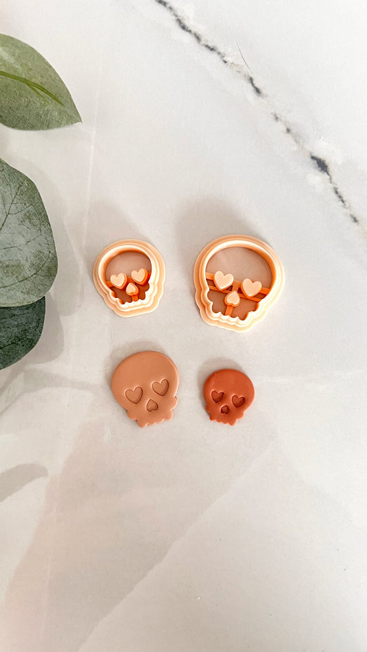 Valentines Day Skull Polymer Clay Cutter | Clay Supplies | Earring Making Tool | Cutter Set | Jewellery Tool