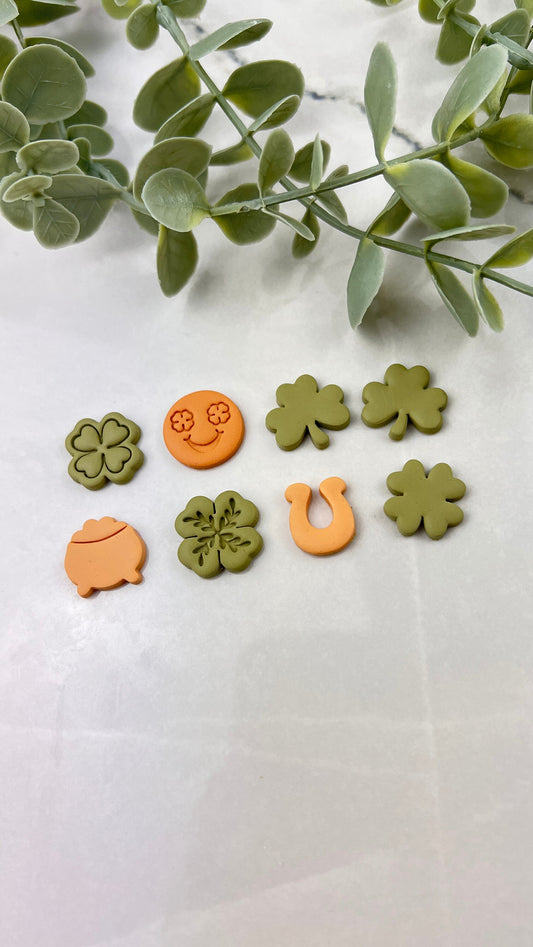 St. Patrick's Day Stud Pack 4 Polymer Clay Cutters | Clay Cutters For Polymer Clay | Polymer Clay Cutters | Polymer Clay Tools |Cutter Clay