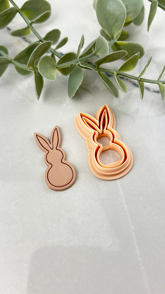Framed Bunny Easter Polymer Clay Cutter | Clay Cutters For Polymer Clay | Polymer Clay Cutters | Polymer Clay Tools | Cutter Polymer Clay