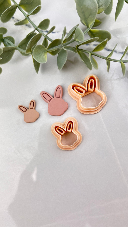 Embossed Rabbit Head Easter Polymer Clay Cutter | Clay Cutters For Polymer Clay | Polymer Clay Cutters | Polymer Clay Tools | Cutter Polymer