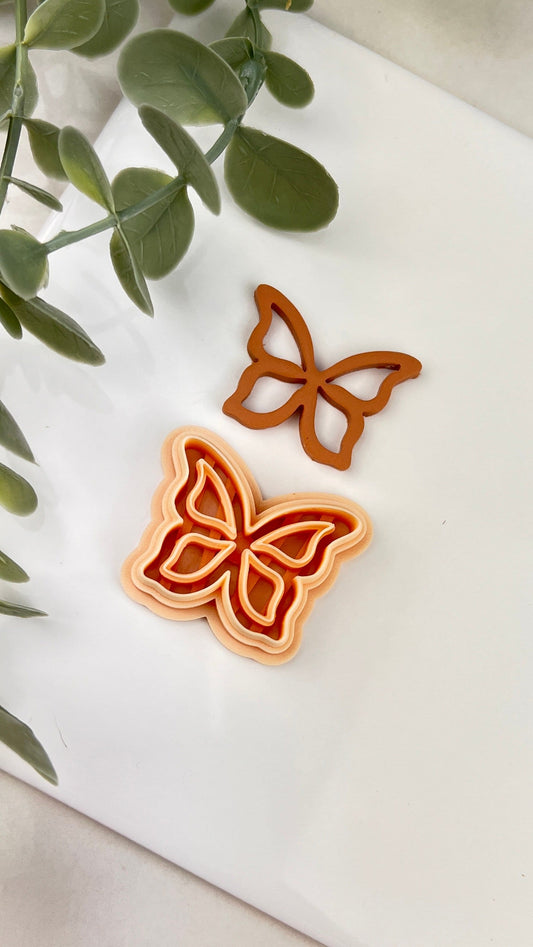 Cutout Butterfly Spring Polymer Clay Cutter | Polymer Clay Tools | Clay Cutters For Polymer Clay | Polymer Clay Cutter Set | Boho Cutter