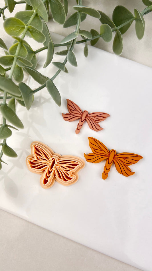 Embossed Dragonfly Polymer Clay Cutter | Summer Clay Cutters | Polymer Clay Tools | Clay Earring Cutter | Boho Clay Cutter | Clay Cutter Set
