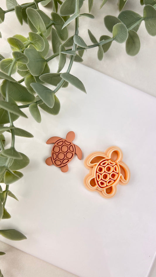 Embossed Turtle Polymer Clay Cutter | Summer Clay Cutters | Polymer Clay Tools | Clay Earring Cutter | Boho Clay Cutter | Clay Cutter Set