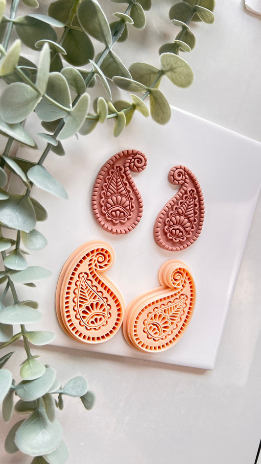 Paisley Polymer Clay Cutter | Polymer Clay Tools | Clay Earring Cutter | Polymer Clay Cutter Set | Clay Cutters | Boho Clay Cutter
