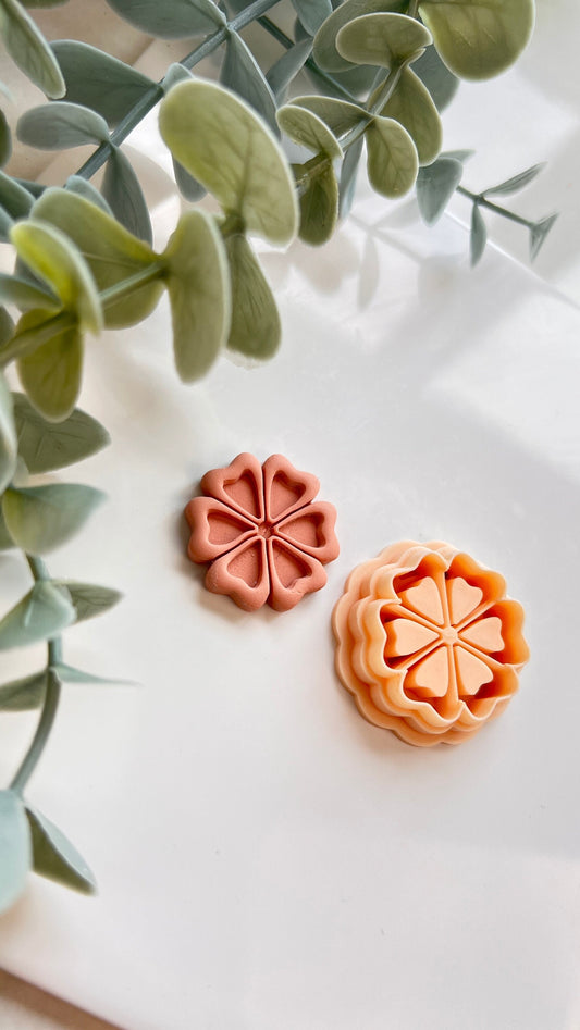 Simple Flower Polymer Clay Cutter | Polymer Clay Tools | Clay Earring Cutter | Polymer Clay Cutter Set | Clay Cutters | Boho Clay Cutter