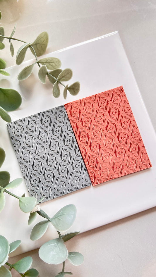 Soft Repetitive Motifs Polymer Clay Texture Mat | Texture For Polymer Clay | Clay Texture Mat | Impression Mat | Polymer Clay | Clay Tools