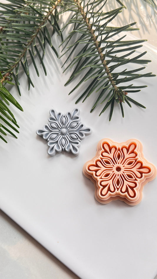 Snowflake 1 Polymer Clay Cutter | Winter Christmas Collection