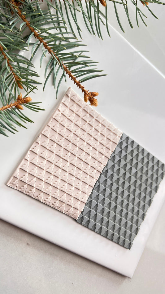 Texture Mat Christmas Trees Pattern | Winter Christmas Collection