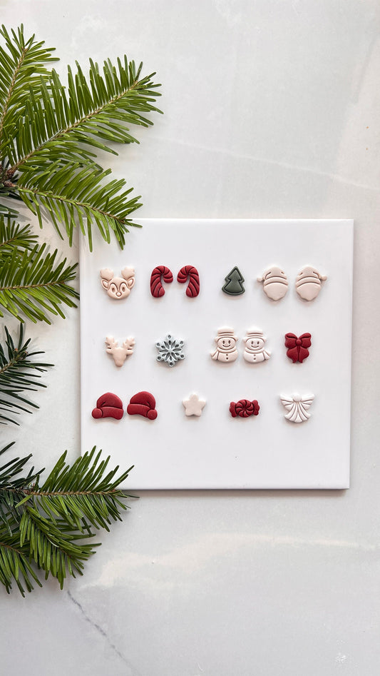 Winter/Christmas Stud Pack 2 Polymer Clay Cutter | Winter Christmas Collection