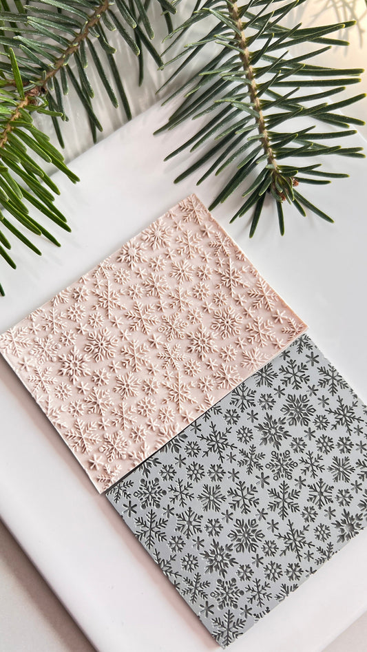 Texture Mat Snowflakes | Winter Christmas Collection