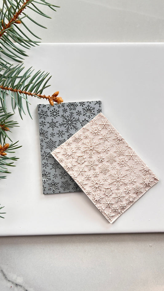 Texture Mat Detailed Snowflakes | Winter Christmas Collection